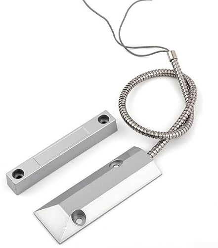 Sensore di contatto della porta del garage dell'interruttore Reed per circuiti normalmente aperti/normalmente chiusi, adatto per magazzini, negozi al dettaglio e sistemi di allarme per cancelli di