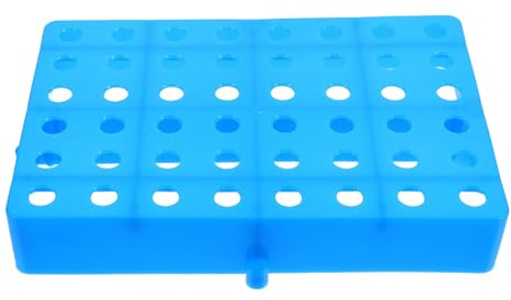 PACKOVE Palet de Suelo de Rejilla Perforada de Plástico Azul, Estructura Elevada Resistente al Desgaste Acceso para Montacargas, Adecuado para Supermercados y Almacenes