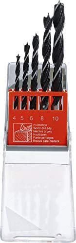 BGS Diy 2017 | Jeu de mèches bois | 4-10 mm | 5 pièces