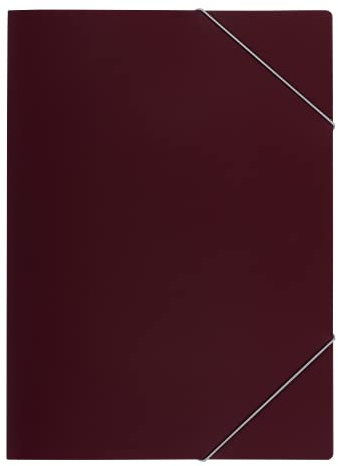 Oxford Eckspanner-Mappe, aus PP-Kunststoff, bordeaux, 10er Pack