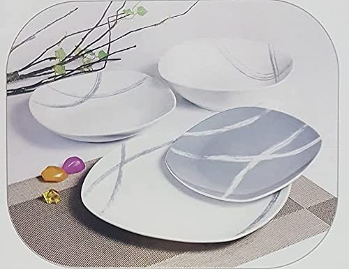Oferta moderna Vajilla 19 piezas Sandy gris