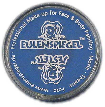 Eulenspiegel 503553 - Cremeschminke, Blau, 35 ml, Halloween, Karneval, Mottoparty | Ölbasierte Schminke für Facepainting & Bodypainting, für Karneval & Mottopartys