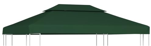 Festnight Toile de Toit Toit de Rechange pour Tonelle Pergola Gazebo Imperméable 3 x 4m 270g/m²