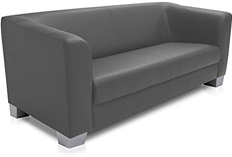 moebel-eins Chicago 3-Sitzer Sofa, Material Kunstleder
