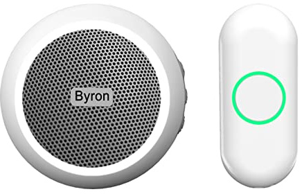 Byron DBY-23532 Funk-Türklingel – Plug-in-Set – Speicher Sie Ihre eigene Melodie – AUX-Kabel im Lieferumfang enthalten