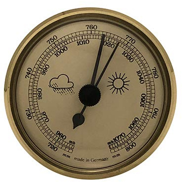Barometer Einbau-Wetterinstrument (Gold)