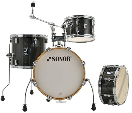 Sonor AQX Jungle Shell-Set BMS Black Midnight Sparkle - Drum-Set