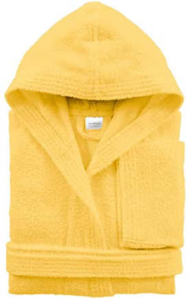 Morbidissimi Accappatoio Spugna Adulto Con Cappuccio, Cinturino e 2 Tasche, Accappatoi Uomo Donna in Spugna Morbida 400 gr/mq Puro Cotone V820