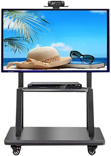 Meuble TV Portable Chariot TV Roulant Meuble TV Mobile pour écran Plat 32-75 Pouces, LED, LCD, OLED, Plasma, TV incurvée - Support Universel avec Roues, Charge 120 kg Support de Table TV