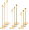 YUTUY Portacandele in metallo,Candelabro Set di 9 Oro Portacandele,Candelabro Moderno,Centrotavola Portacandele Cono,Candeliere da Tavolo Ornamento Decorazioni per Matrimoni,Compleanni,Natale