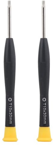 2 Stück T10 Torx-Schraubendreher, T10H Torx Sicherheitsschraubendreher mit magnetischer Spitze für Torx-Schrauben Öffnungswerkzeug