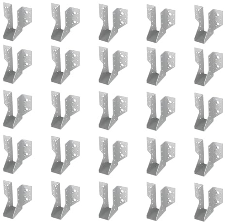 KOTARBAU® 25er Set Balkenschuh 40 x 110 mm Holzverbinder aus Verzinkt Stahl Balkenschuhe Balkenverbinder Schwerlast Balken Verbinder Holzbalkenverbinder Holzbalken