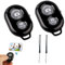 Telecomando Bluetooth Wireless,2pcs Telecomando Bluetooth per Selfie,Remote Control Bluetooth per Smartphone,Telecomando Bluetooth,Otturatore Remoto Della Fotocamera Senza Fili