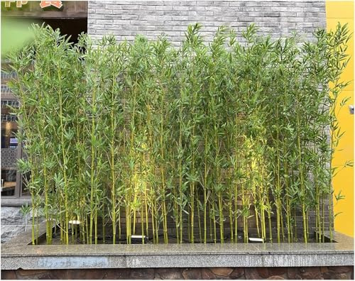 Separé da esterno Albero di bambù artificiale per esterni 1,5 m di altezza, Pianta dell'albero finto per lo schermo decorativo per la privacy(10 Pack,1.2m/3.9ft Tall)