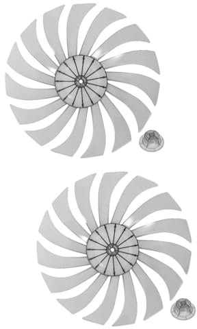 MERRYHAPY Standventilator Zubehör 2st Flügel Des Bodenventilators Reparaturteil Für Standventilator Schreibtischventilator Ersatzteile Ersatzteil Für Ventilatorflügel Für Tischventilator Pp