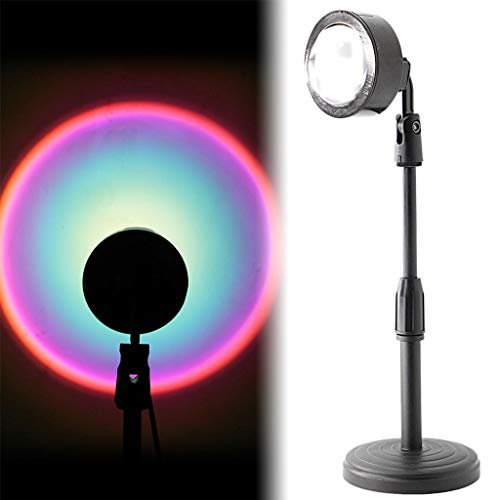 WASTEBIN Sunset Lamp Sunset Projection Lamp With Remote Sunset Lamp Projection Sunset Projector Rainbow Projection Night