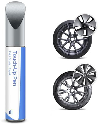 PARTS4EV Argent Minuit Stylo de retouche Pour Tesla - Pour réparation de jantes Model 3-18/modèle S 19