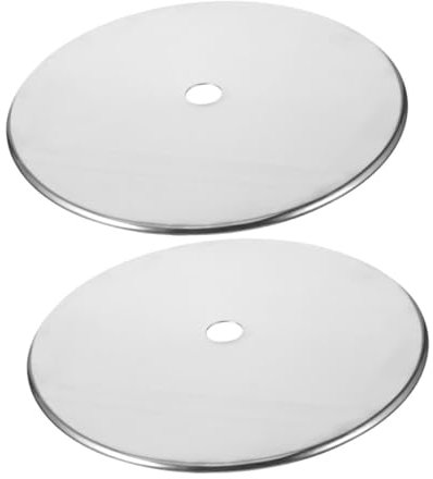 CHICAMPERA 2pcs Stainless Steel Induction Cooker Adapter Ring with Thickened Cover for Hot Pot Tables Heat Diffuser Plate for Electric Cookers for Covering Sunk