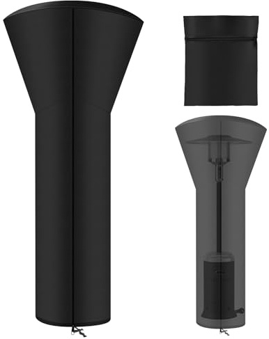 AOOWU Couverture de Chauffe-Patio, 226 x 85 x 48CM Housse pour Parasol Chauffant Exterieur, Imperméable Housses de Chauffage en Oxford, Extérieur Housse de Protection pour Chauffage de Terrasse