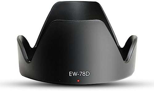 72 mm EW-78D Parasol de montaje para objetivo de cámara Reparación 70d 80d 60d 760d EF 28-200 mm EF-S 18-200 mm F3.5-5.6 es un parasol para objetivo de cámara