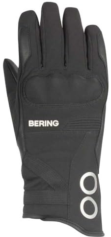 BERING Arctic wasserdichte Damen Winter Motorrad Handschuhe, schwarz/rot, M