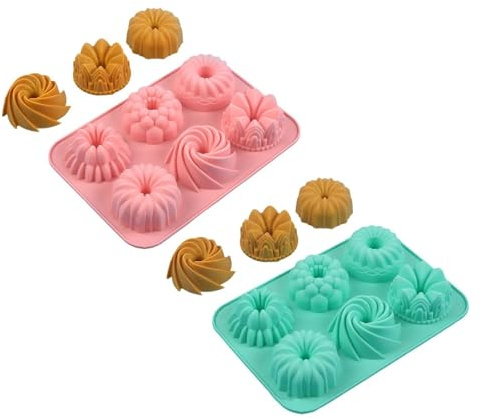 Práctica herramienta de silicona para hornear pasteles de galletas, hecha a mano, pequeño Savarin, apto para lavavajillas, para manualidades de cocina
