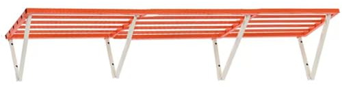 Scaffali da garage resistenti a parete in metallo per l'organizzazione del garage, robuste unità sospese per la massima capacità, perfette per strumenti e soluzioni di archiviazione per officina