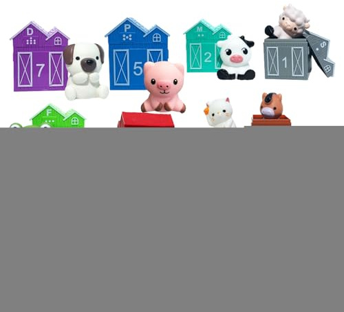 Fingerpuppen Set Für Kinder | Interaktives Weiches Pädagogisches Spielzeug,Bauernhof Spielset Mit Tieren Und Stall | Für Kinder Geburtstag Weihnachten Neujahr Kindergarten Vorschule