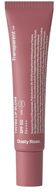 Transparent Lab Tinted Lip Gloss Dusty Rose - Brillo labial hidratante con FPS 50