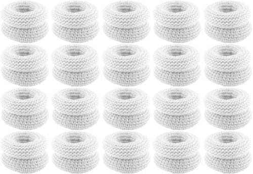 15 Pcs Finger Bandage,Breathable Finger Cots, Cotton Fingertip Bandages Tubular,Fingers Stall,Thumb Protectors,for Work, Kitchen & Craft Safety