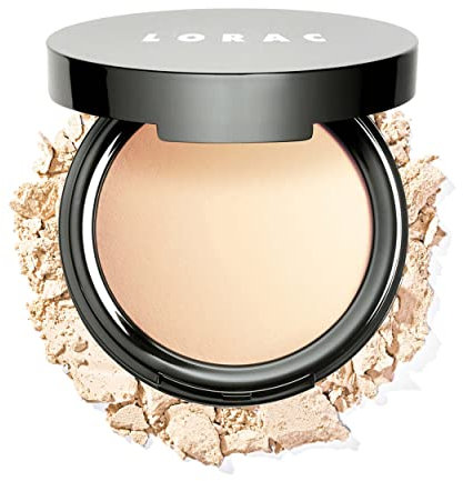 LORAC, POREfection Baked Perfecting Powder, Fixierpuder, seidig-glatt, porenfrei und mattes Finish, Make-up-Puder für professionelles Make-up, mit Antioxidantien, PF3 Light Medium Shade