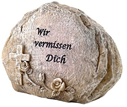 PrimoLiving Pietra tombale commemorativa (pietra ci manchi)