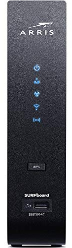 Arris Surfboard SBG7580AC 32x8 DOCSIS 3.0 Cable Modem / AC1750 Wi-Fi Router- Black