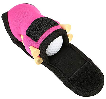 Tbest Golfballtasche, Golf-Tee-Halter Taschen, Golfball Tragetasche Gürteltasche Clip Allzwecktasche Golfer-Organizer Golfzubehör (Pink)