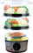groundlevel Healthy 3 Tier Layer Food Steamer, Suitable for Fish, Vegetable, Rice and Fruits, Classic Silver Finish, auto Shut Off
