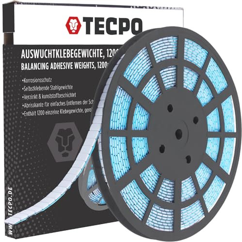 TECPO 6KG Auswuchtgewichte auf Rolle Klebegewichte Wuchtgewichte Kleberiegel