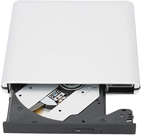 Lazmin112 External DVD Drive,USB 3.0 Portable CD/DVD/VCD Drive,Supports D9 Double-layer Burning and DVD-RAM Rewriter Writer Reader,For XP/2003/Visto/7/8/10/Linux/OS X 10