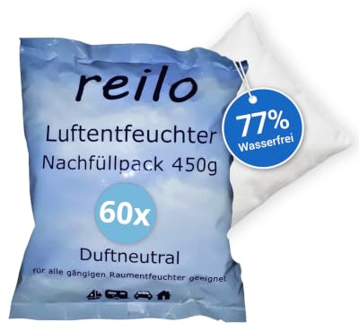 reilo 60x 450g Luftentfeuchter Granulat Nachfüllpack