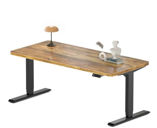 MAIDeSITe Höhenverstellbarer Schreibtisch 160x80cm - Elektrisch Schreibpult Höhenverstellbar 3-stufige mit 2 Energieeffizient‌ Motoren -Stabil & Flüsterleiser Arbeitsplätze Traglast 160kg -S2 Pro Plus