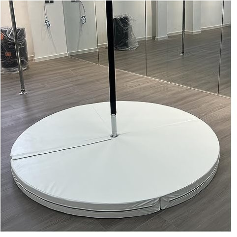 Tappetino per Pole Dance, 1m-1,6m Grande Tappetino anti-crash 10cm di spessore, Pieghevole Girare Tappetino per pole dance, Fitness Ginnastica Cuscinetto di protezione di sicurezza per lo yoga ( Color