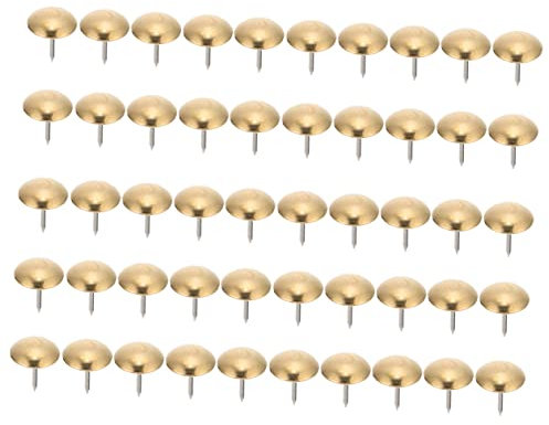 EXCEART 50 Stück Kupfernägel Rundkopf 11mm Für Polstermöbel Und Innendekoration Starke Und Praktische Dekorationsnägel Für Bilderrahmen Selbstgemacht Möbelreparaturen