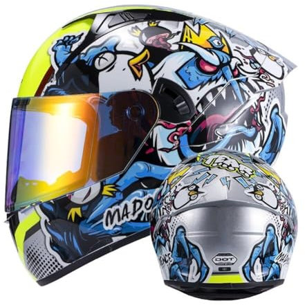 Klapphelm Motorradhelm Integrierter mit Bluetooth,jethelm Motocross Helm Roller Helm ECE Genehmigt Motorrad Full Face Helm, Konvektionsbelüftungssystem, Herausnehmbares Futter(4,L 59~60CM)