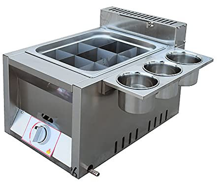 GHKFEJGDEN Friteuse à gaz Commerciale 6L/12L, cuisinière extérieure en Acier Inoxydable, pour Cuisine à Domicile et Restaurant