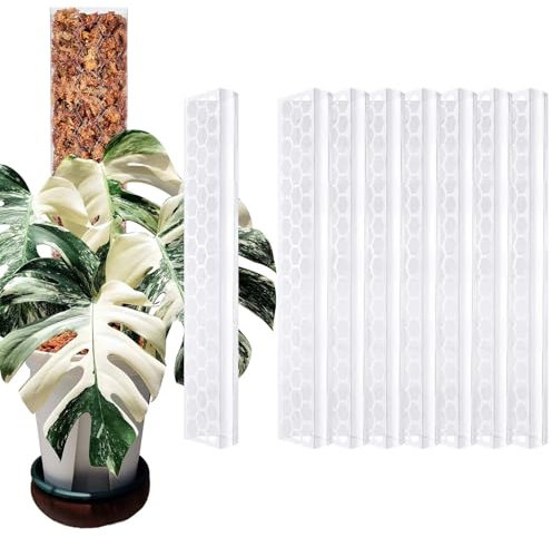 Haispring 8 Pack 17 Inch Plastic Moss Pole for Monstera