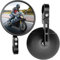 2 Stück Motorrad Spiegel E24 Geprüft für Lenkerdurchmesser von 22mm und 25mm- Verstellbare Montage, 360° Drehung und 146° Neigungswinkel um den besten Blickwinkel zu erhalten sicheres Fahren