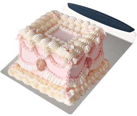 Spatola per cric per torte di grandi dimensioni | Trasferimento per pizza, paletta in acciaio inox – strumento per torte mobili per pasticcere e cuocere in cucina