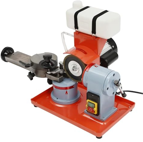 Electric Circular Saw Blade Sharpener with 370W Rotary Angle Mill, 1000ml Water Tank, Precise Scale & Waterproof Switch for Carbide Blades