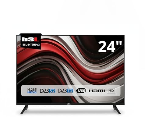 TV 24 BSL-24T2HDV2 TV LED HD 1366x768 | 60Hz | USB | DVBT2 HD H.265 | DVB-S2 | HDMI