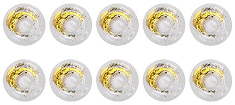 NOENNULL Portavasos Inflables con Lentejuelas Doradas, Duraderos para Fiesta en la Piscina, 10 Uds., para Piscina, Adultos y Niños, PVC