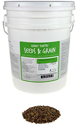 Handy Pantry Crunchy Lentil Fest Sprouting Seed Mix- 35 Lbs- Organic- Green, Red & French Lentils- Edible Seeds, Salad, Soup, Sprouts & Food Storage